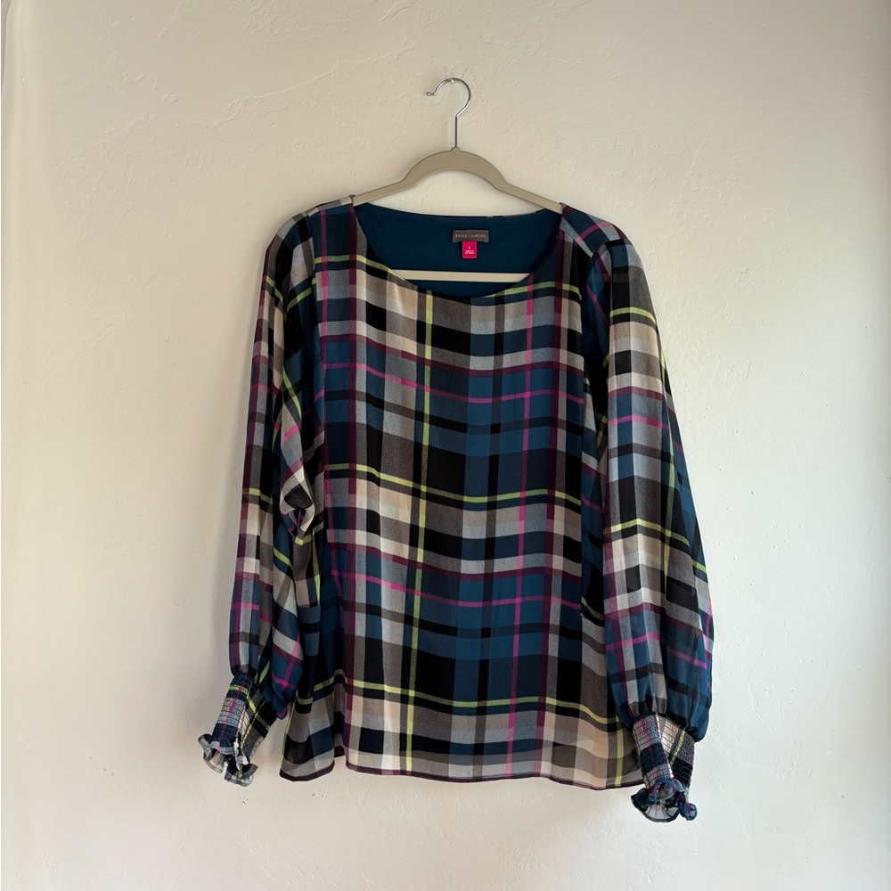 Women’s Vince Camuto Plaid Blouse